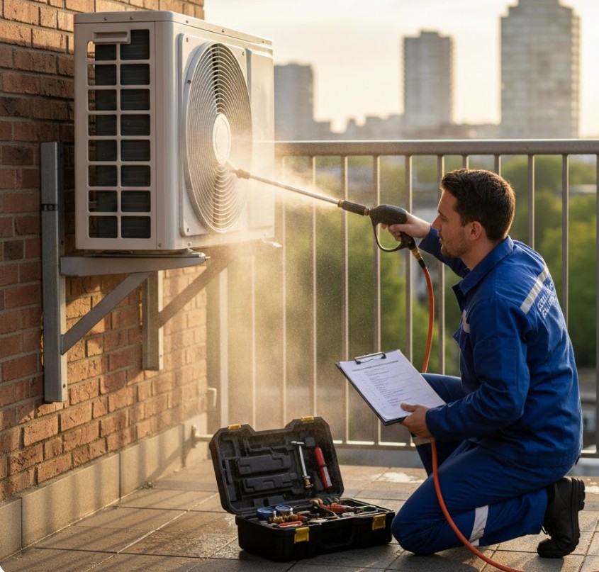 Periodiek onderhoud aan airco’s (1x per jaar)